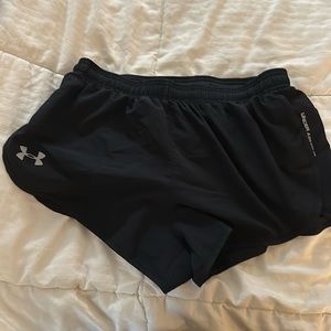 Under armor size large running shorts.